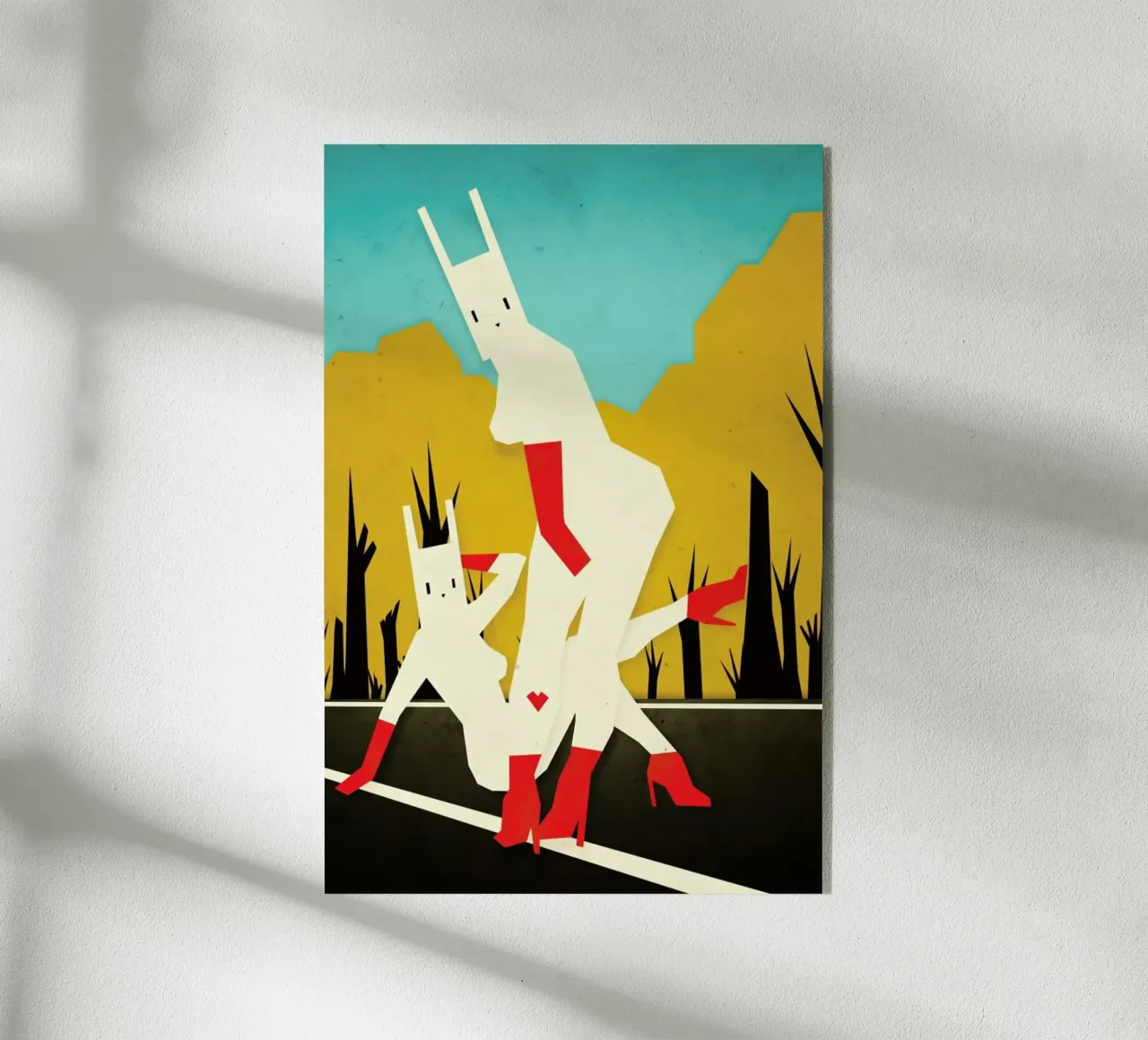 Roadside bunnies plexiglass da Yetiland