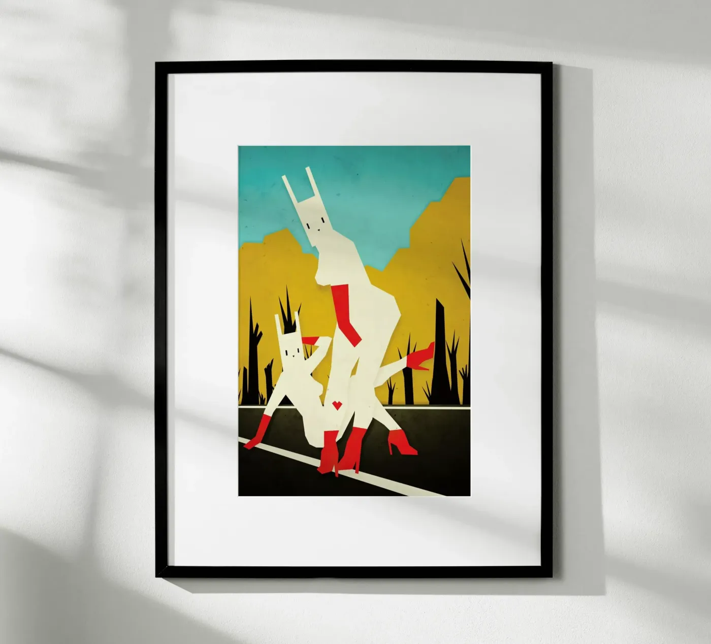 Roadside bunnies poster da Yetiland