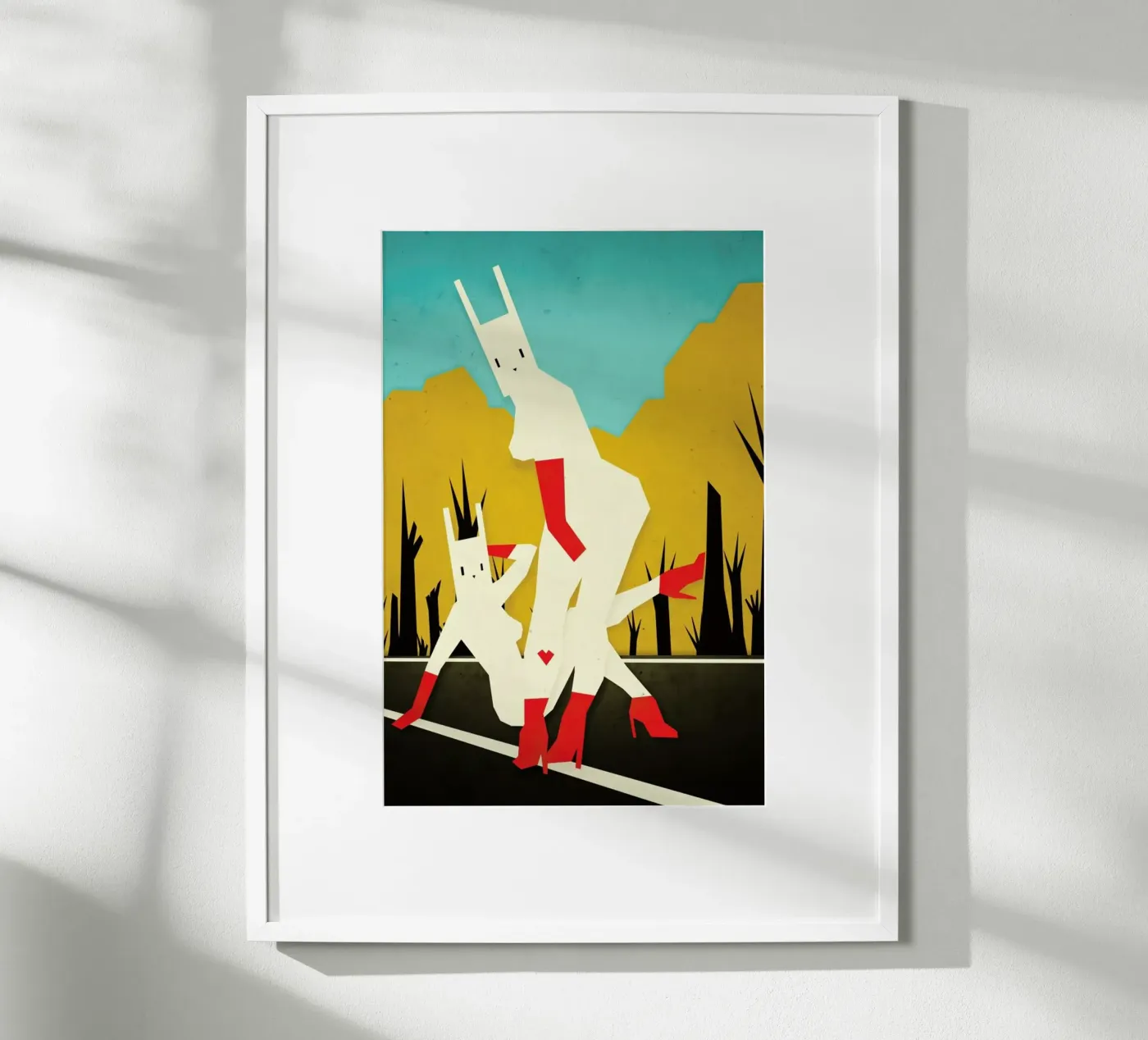 Roadside bunnies poster da Yetiland