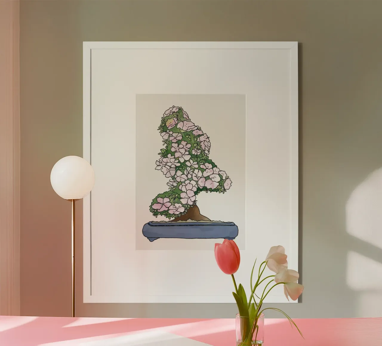 Bonsai poster con telaio in legno da Face & Content