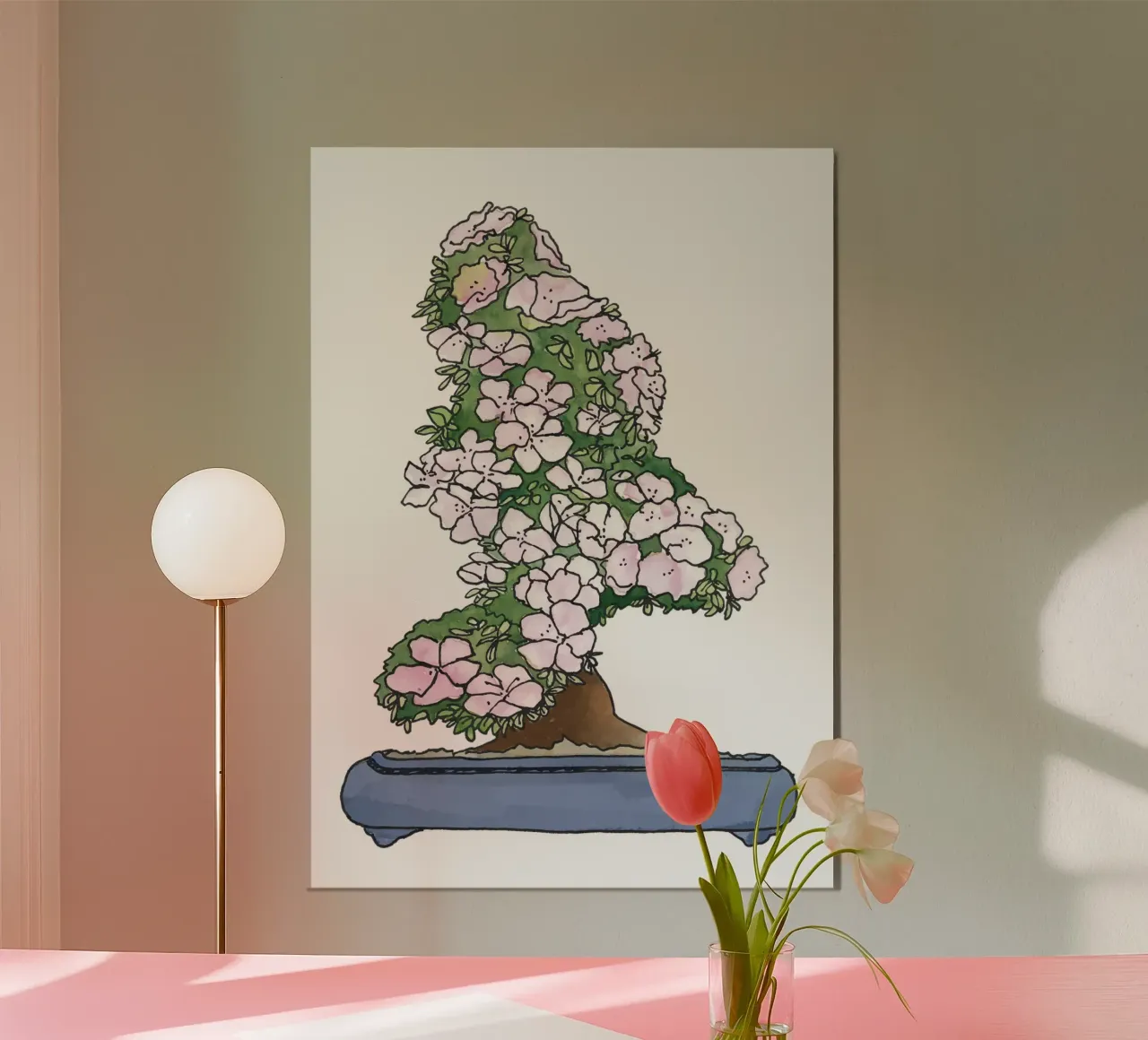 Bonsai poster con telaio in legno da Face & Content