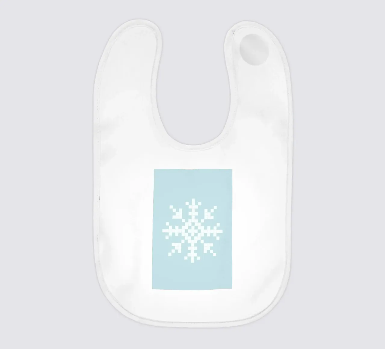 Pixel Snowflake Blue bavaglino da Studio One