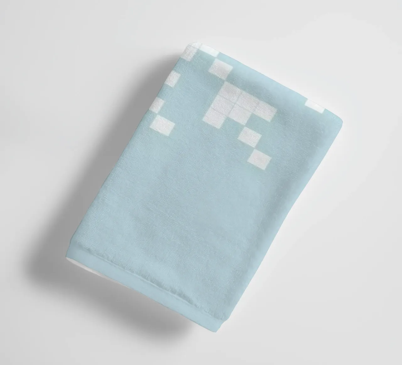 Pixel Snowflake Blue asciugamano da bagno da Studio One