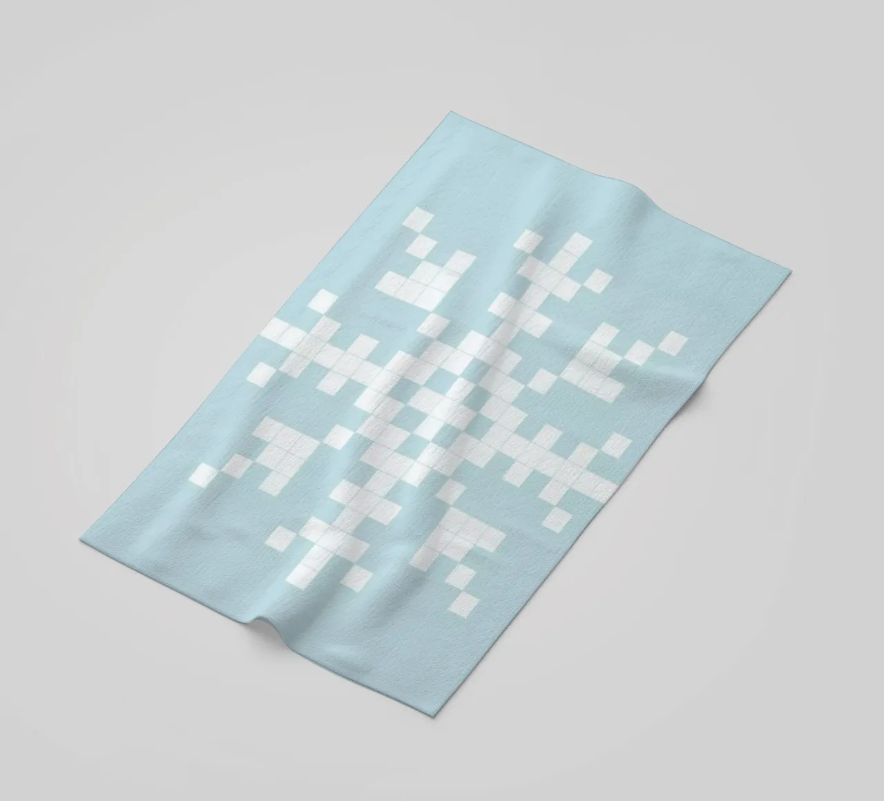 Pixel Snowflake Blue telo mare da Studio One