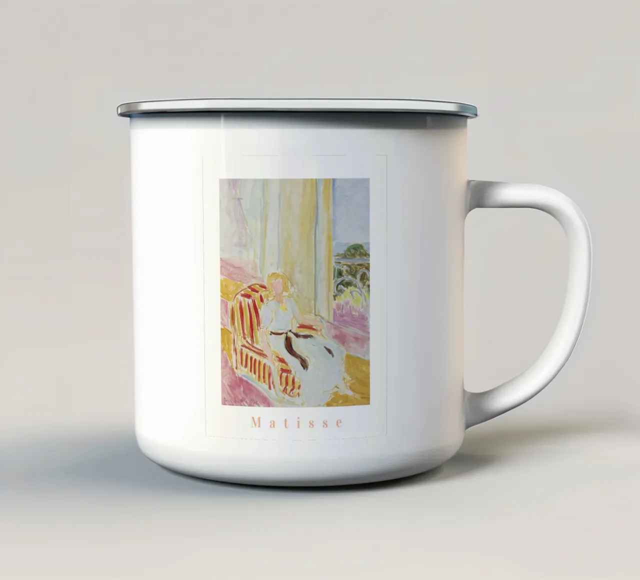Henri Matisse Prints, Matisse Muurkunst, Abstract Botanisch emaille mok van ArtHaus