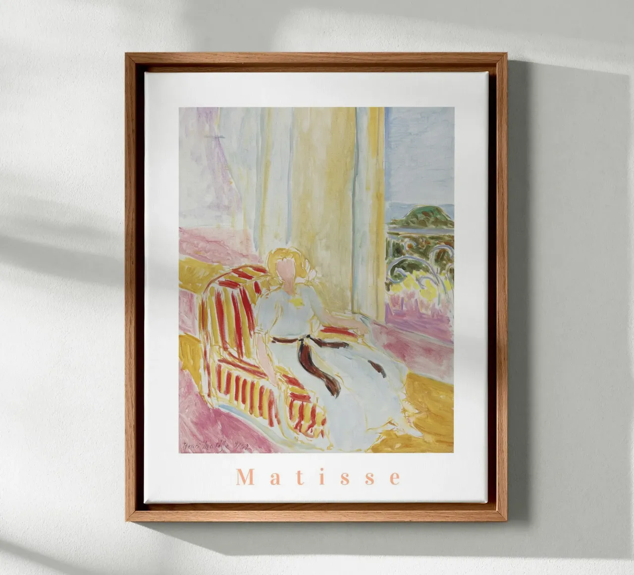 Henri Matisse Prints, Matisse Wall Art, Abstract Botanical canvas with Floater frame by ArtHaus