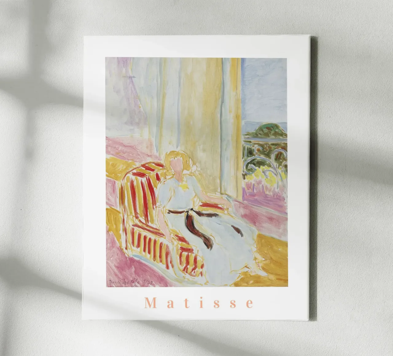 Henri Matisse Prints, Matisse Wall Art, Abstract Botanical canvas with Floater frame by ArtHaus