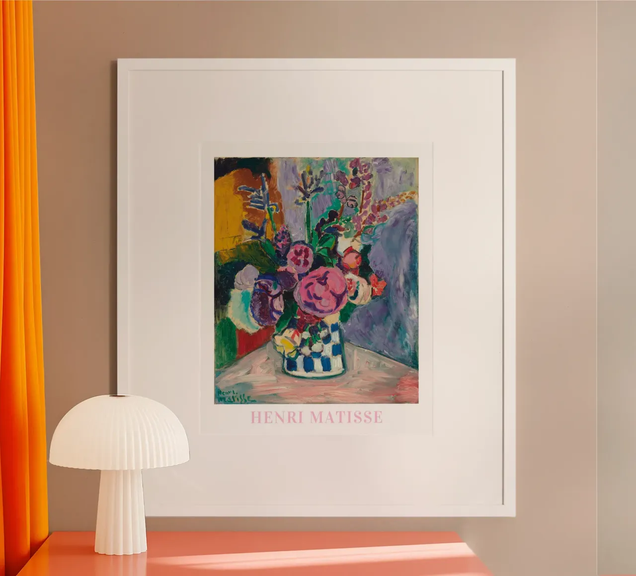 Henri Matisse Wall Art, fiori botanici astratti in vaso carta hahnemühle da ArtHaus