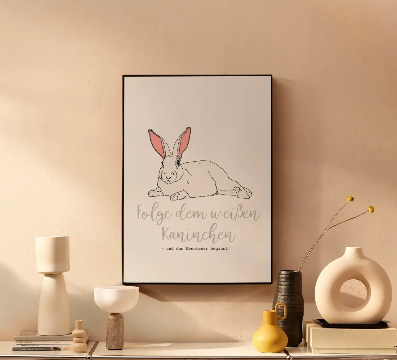 Lepre bianca plexiglass da Face & Content