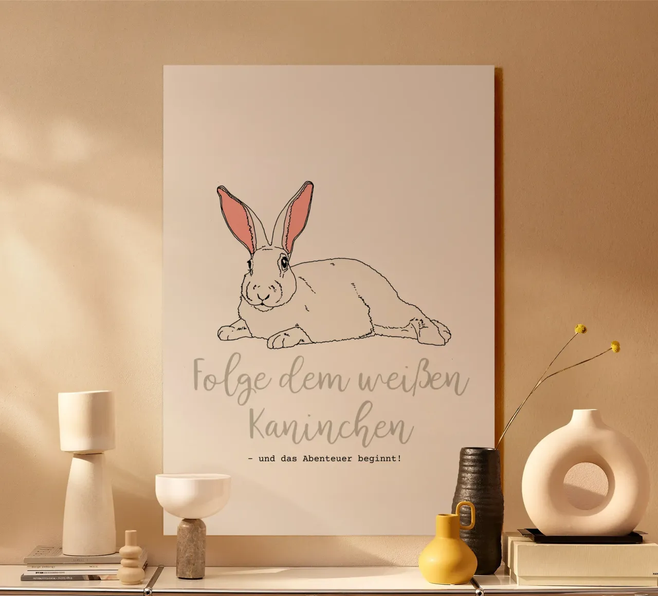 Lepre bianca plexiglass da Face & Content