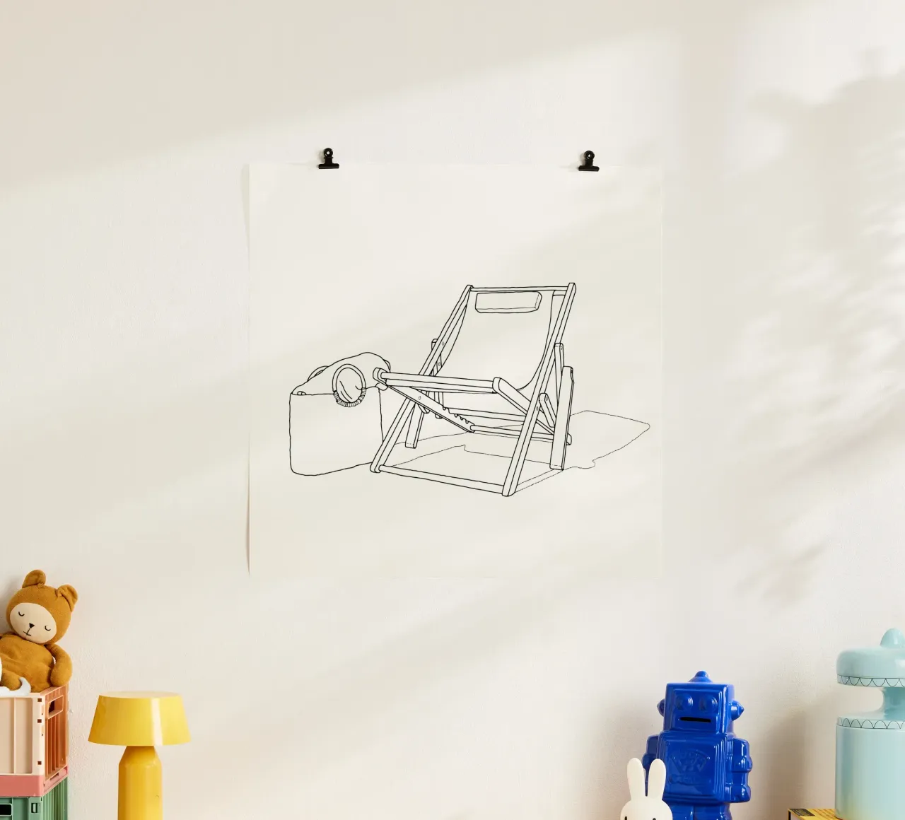 Vacances poster avec cadre en aluminium de Face & Content