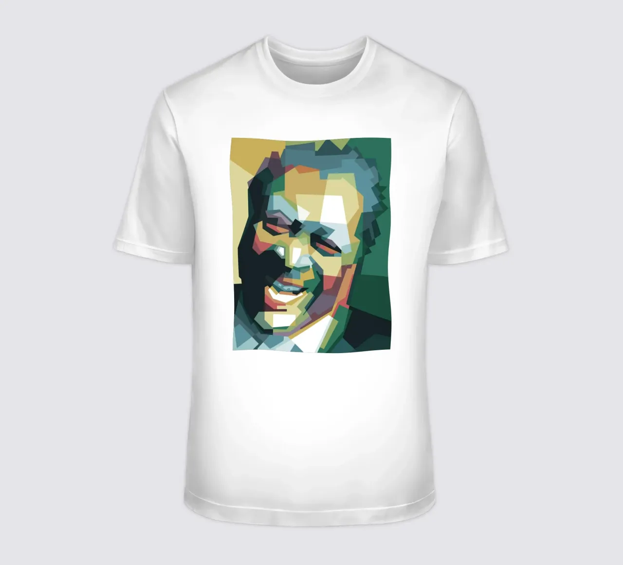 BB King pop art WPAP t-shirt da Alkahfsmart