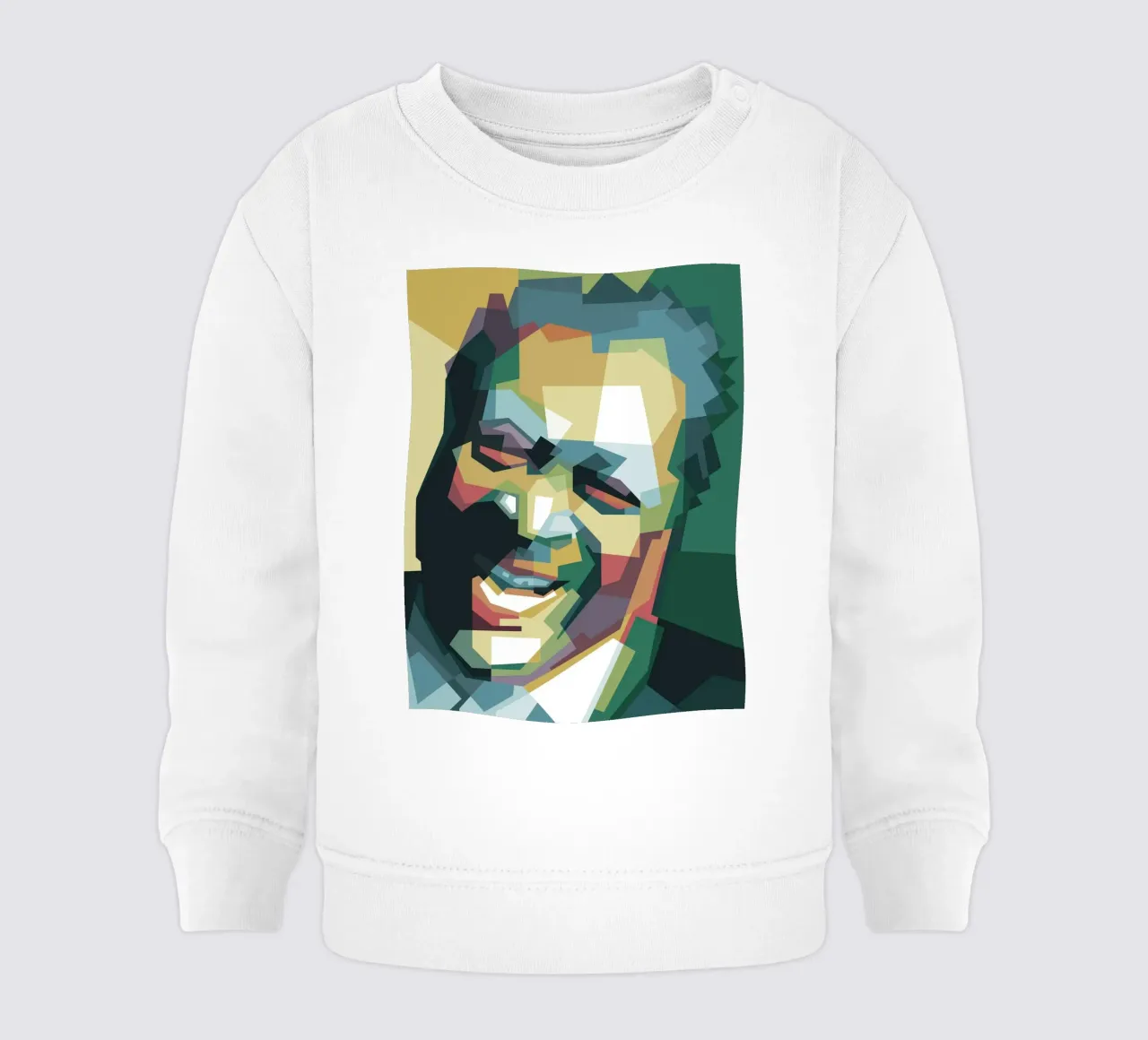 BB King pop art WPAP felpa neonato da Alkahfsmart