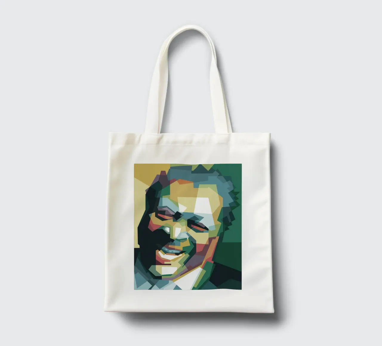 BB King pop art WPAP borsa in juta da Alkahfsmart