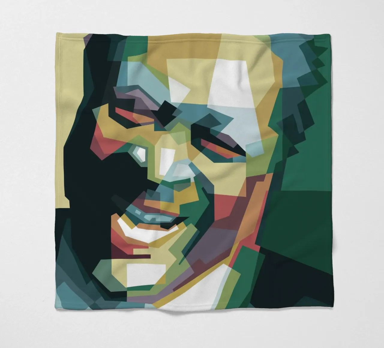 BB King pop art WPAP coperta in pile da Alkahfsmart