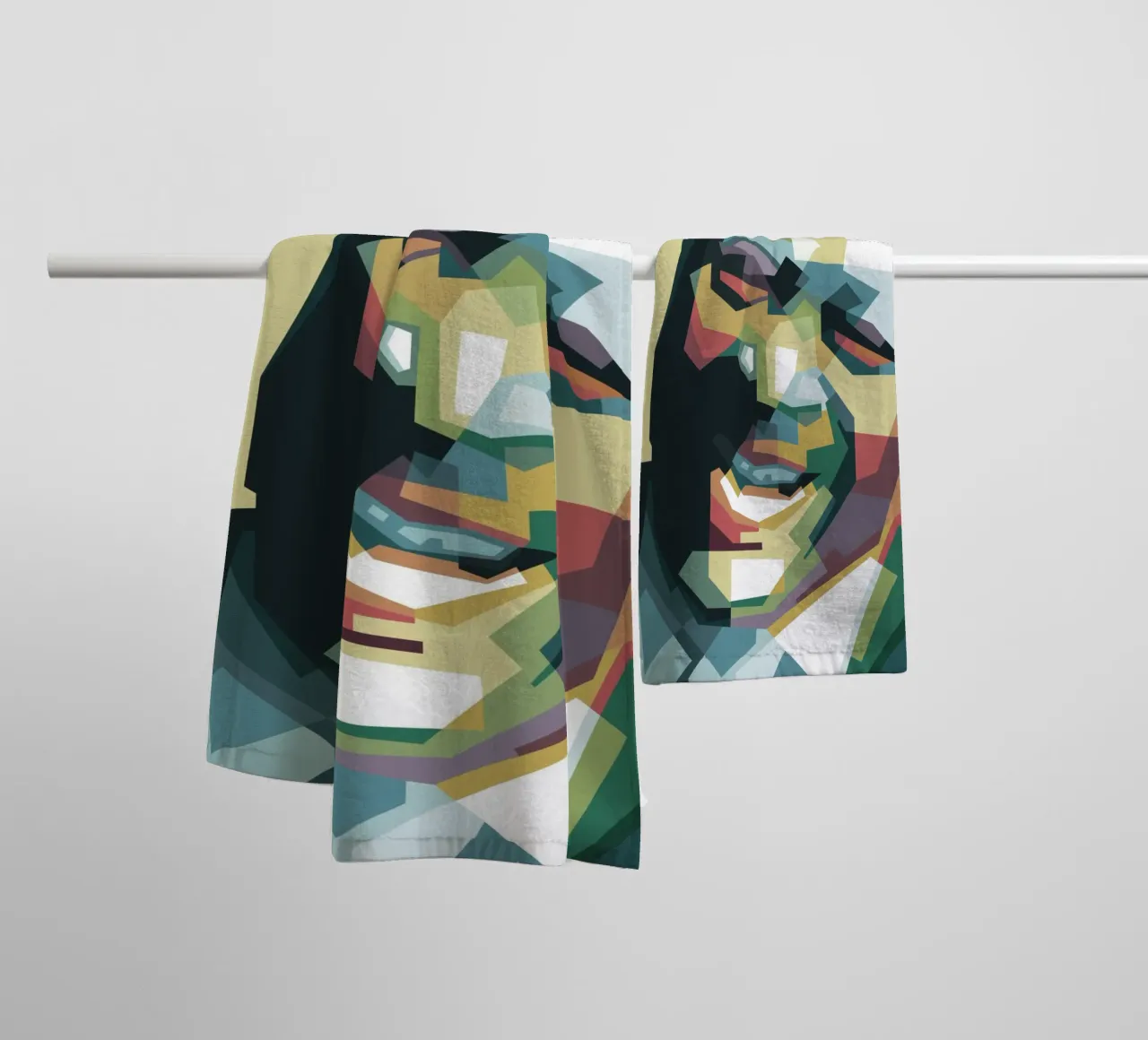 BB King pop art WPAP asciugamano da bagno da Alkahfsmart