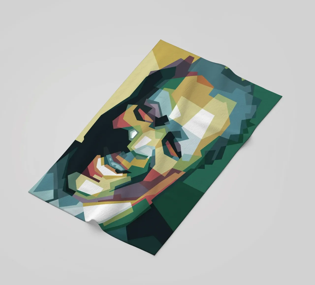 BB King pop art WPAP telo mare da Alkahfsmart