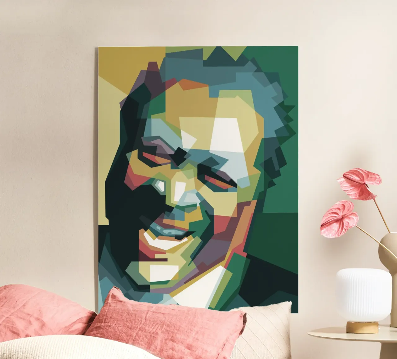 BB King pop art WPAP plexiglass da Alkahfsmart