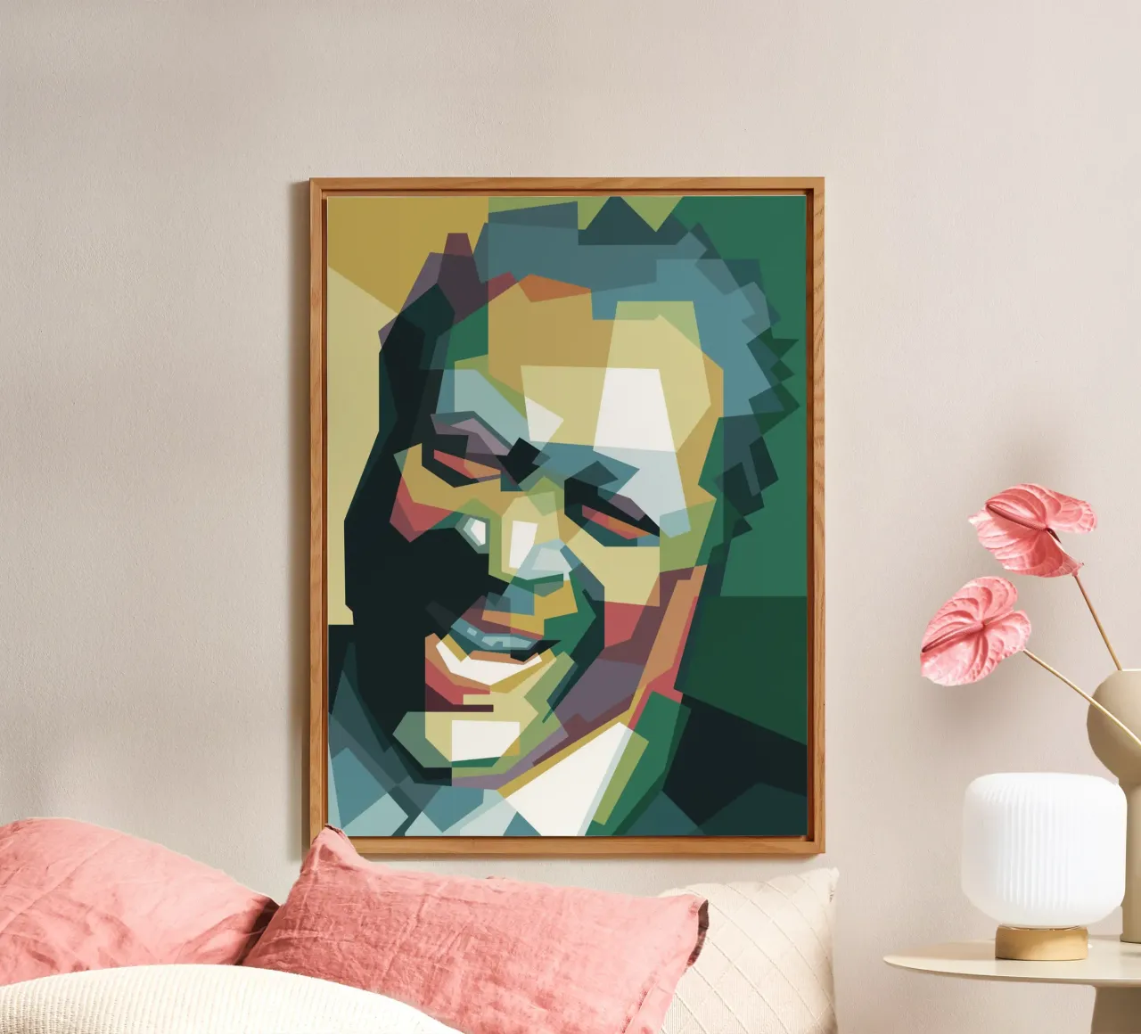 BB King pop art WPAP alluminio dibond da Alkahfsmart