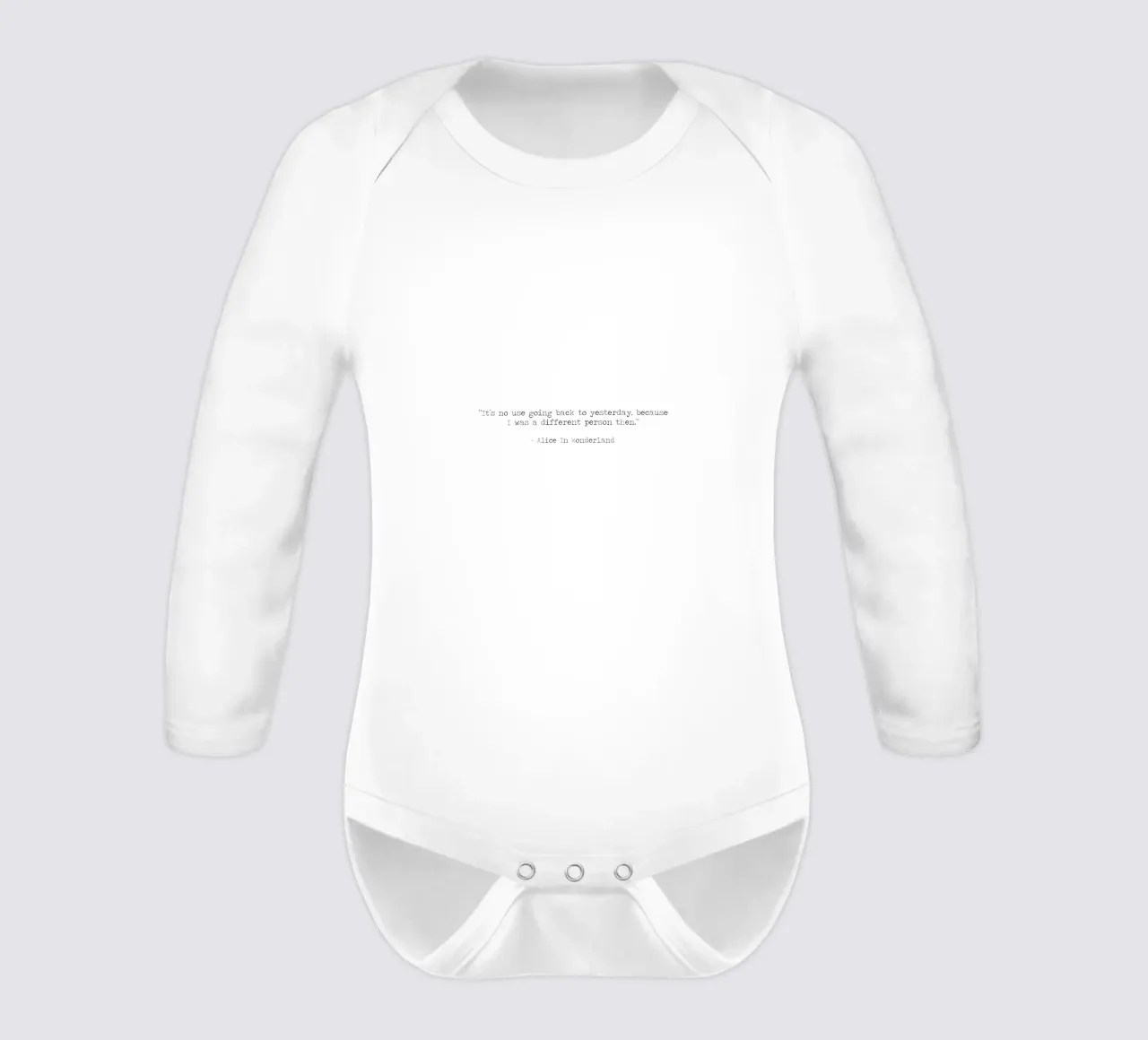 Non serve tornare a ieri, allora ero una persona diversa. body neonato maniche lunghe da Summer Soul Co. - Quotes