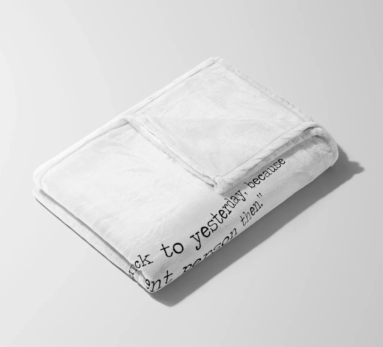 Non serve tornare a ieri, allora ero una persona diversa. coperta in pile da Summer Soul Co. - Quotes