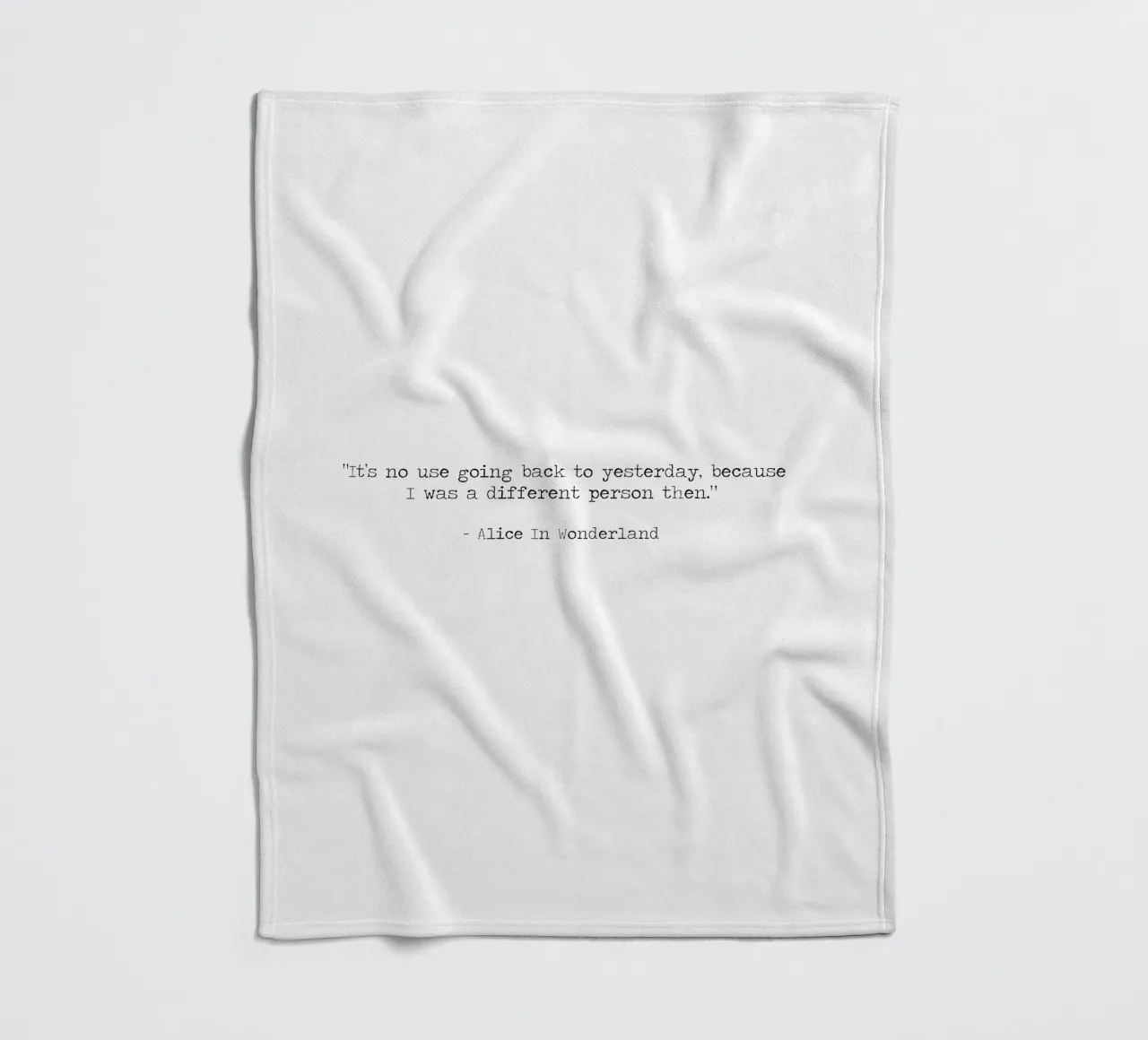 Non serve tornare a ieri, allora ero una persona diversa. coperta in pile da Summer Soul Co. - Quotes