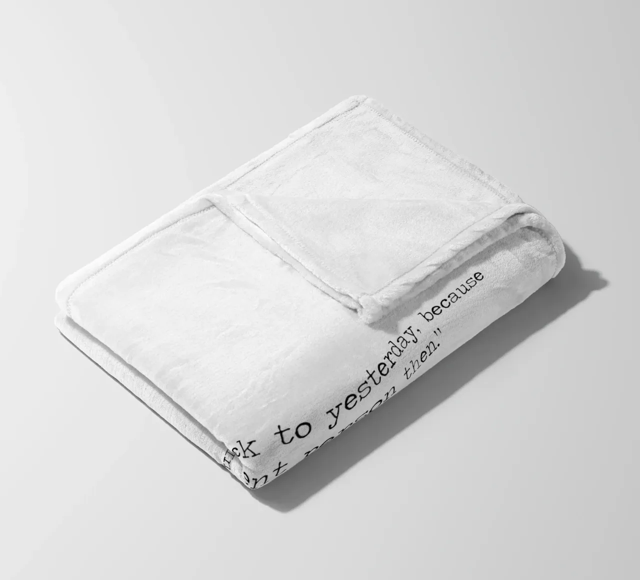 Non serve tornare a ieri, allora ero una persona diversa. coperta in pile da Summer Soul Co. - Quotes