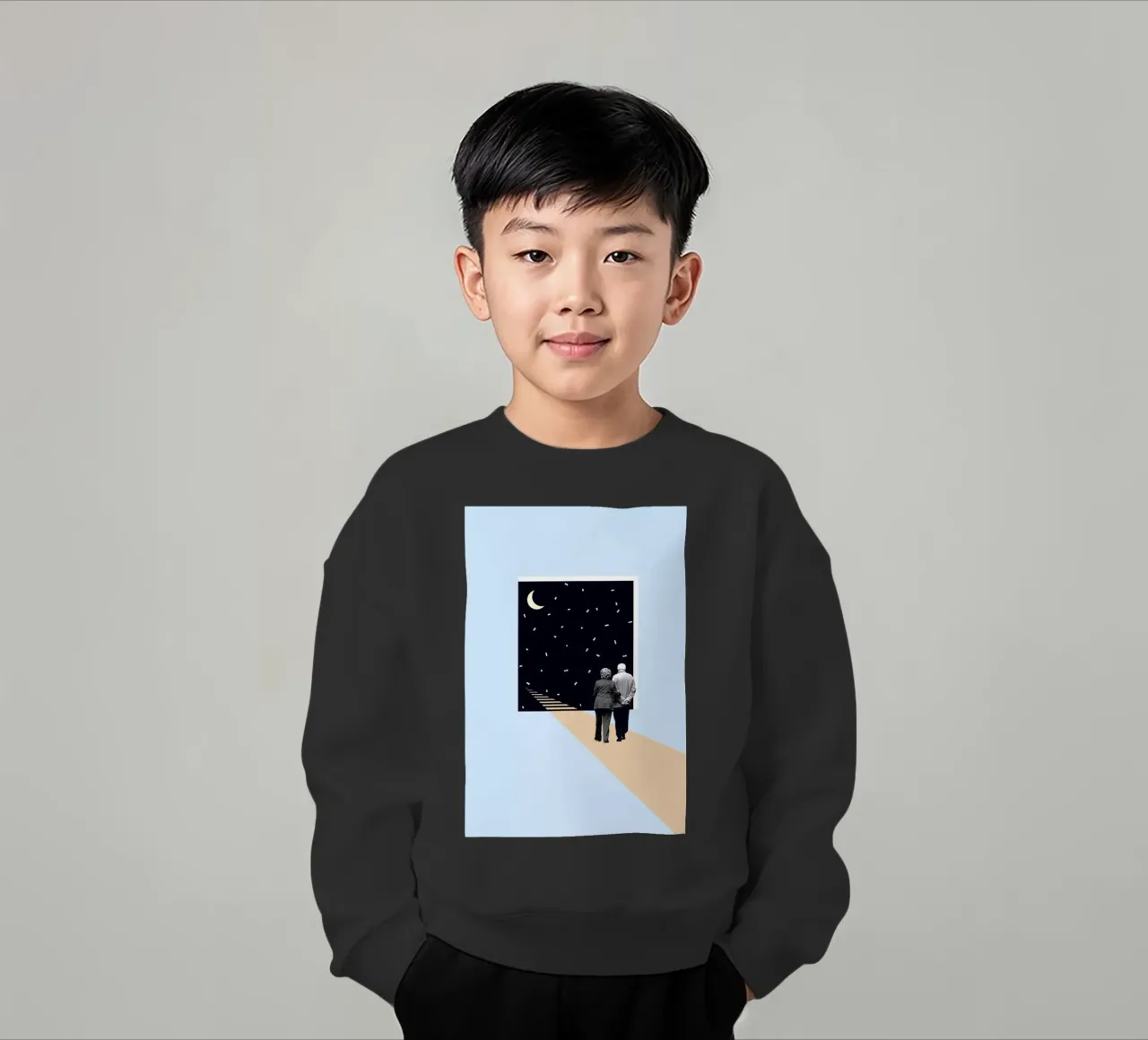 E is for End of the Line felpa bambino da Maarten Léon