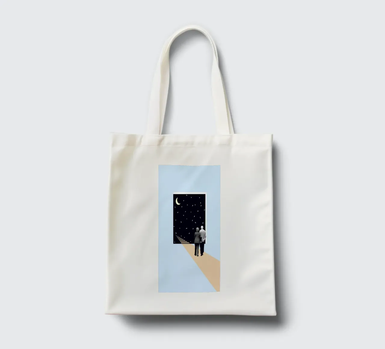 E is for End of the Line borsa in juta da Maarten Léon