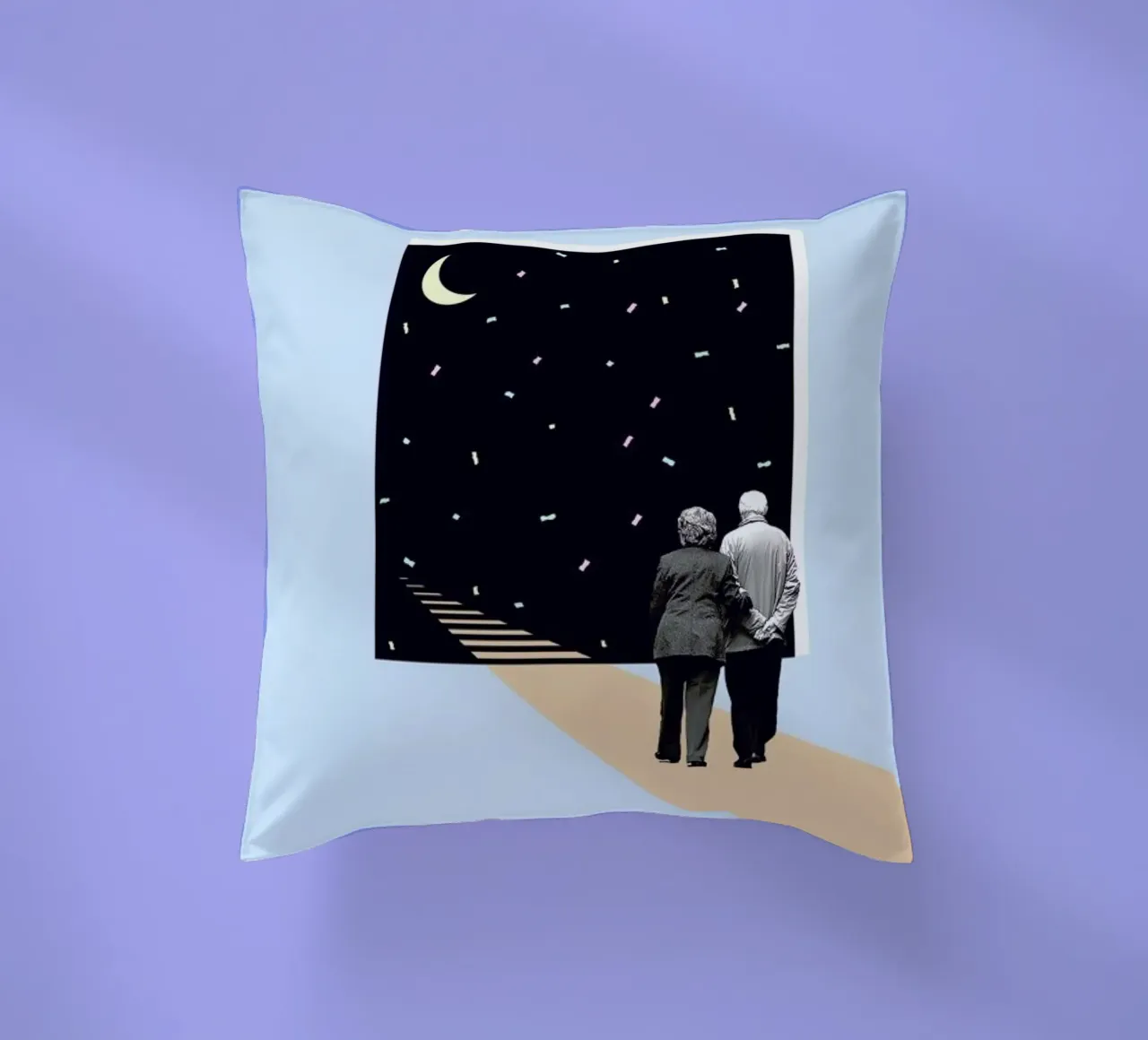 E is for End of the Line cuscino da Maarten Léon