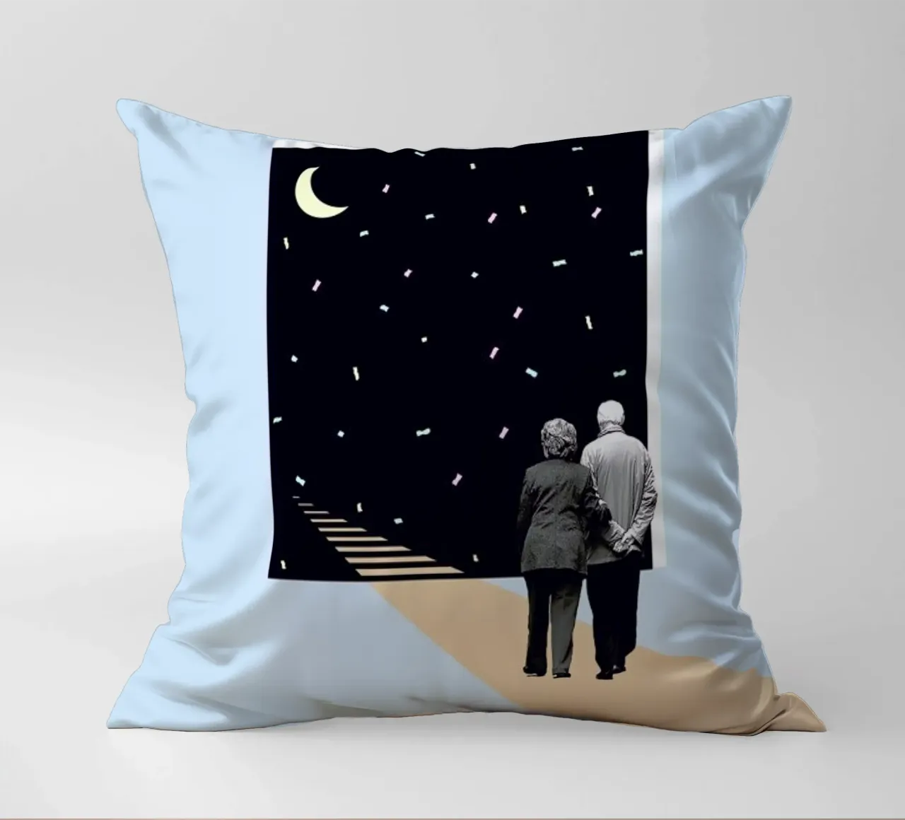 E is for End of the Line cuscino da Maarten Léon