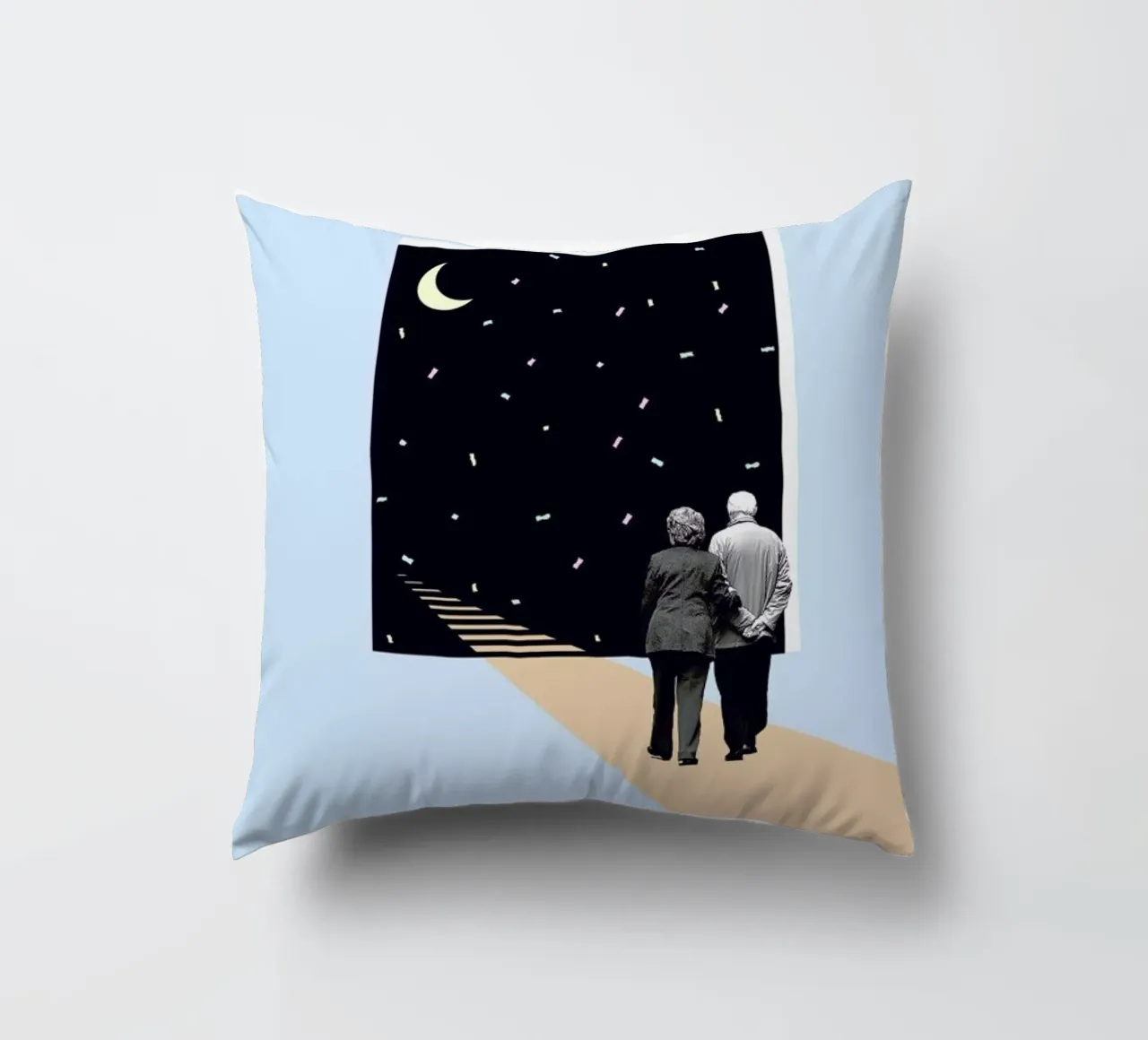 E is for End of the Line cuscino da Maarten Léon