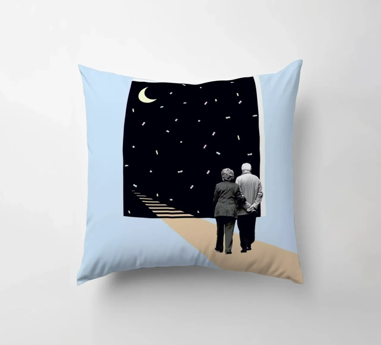 E is for End of the Line cuscino da Maarten Léon