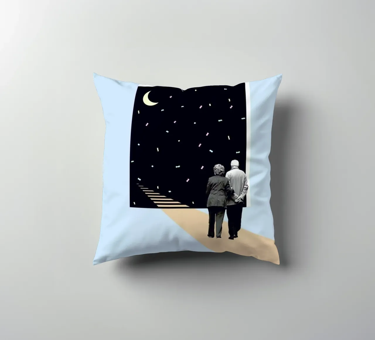 E is for End of the Line cuscino da Maarten Léon