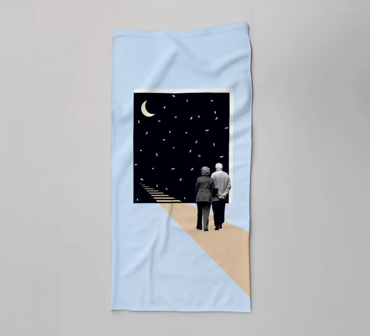 E is for End of the Line asciugamano da bagno da Maarten Léon