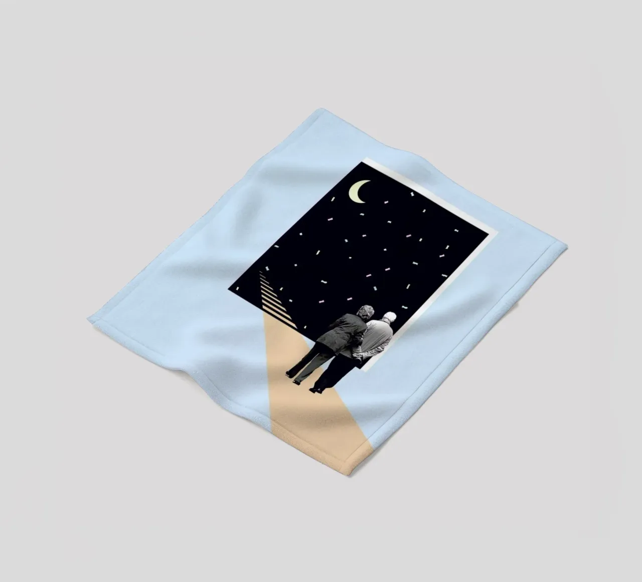 E is for End of the Line fleece blanket by Maarten Léon