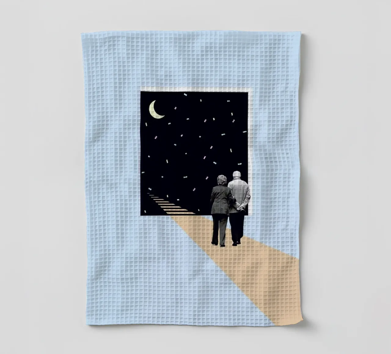 E is for End of the Line canovaccio da cucina da Maarten Léon