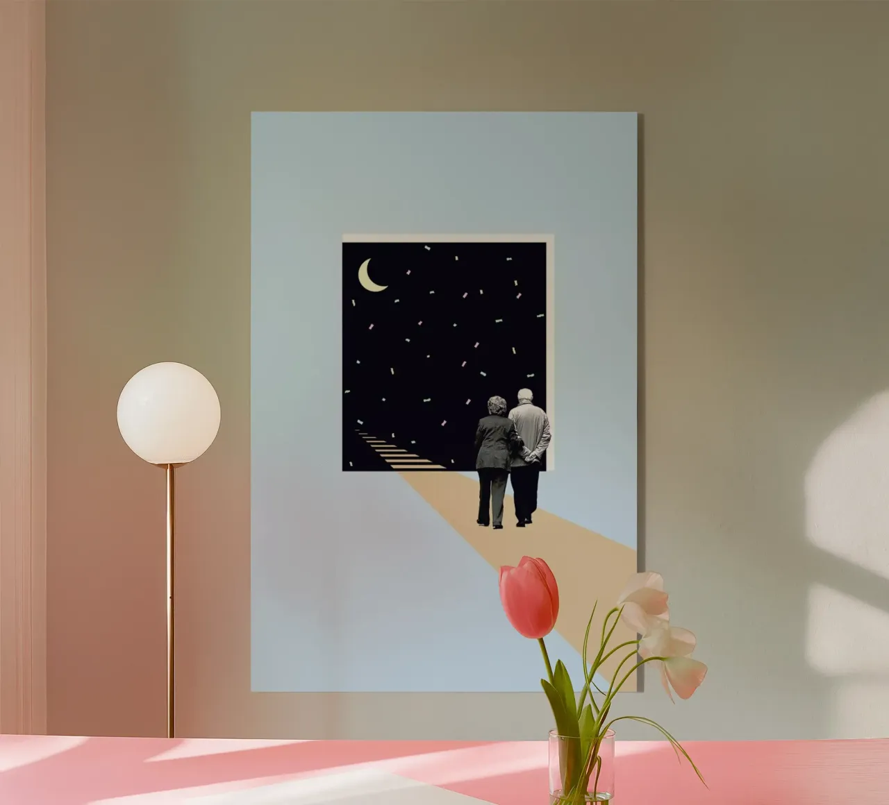 E is for End of the Line plexiglass da Maarten Léon