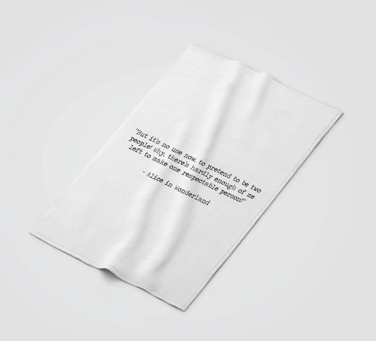 Sei du selbst - Sei unordentlich, sei du selbst - Zitat Alice im Wunderland Fleecedecke von Summer Soul Co. - Quotes