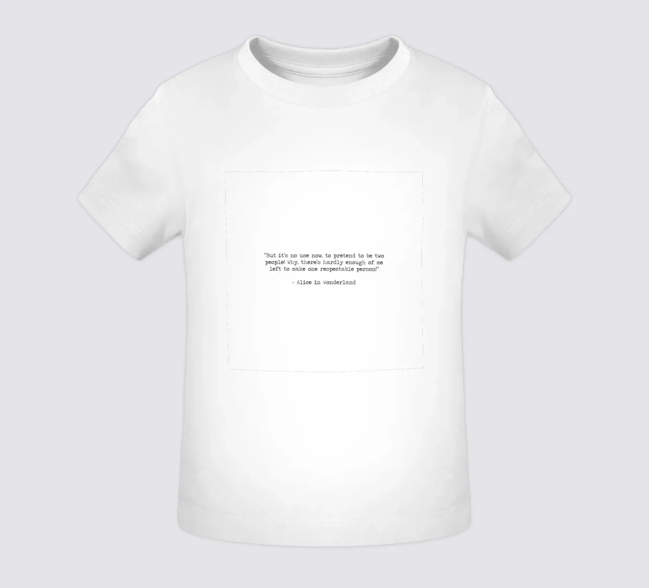 Be yourself - Be Messy, Be You - Alice in Wonderland quote baby t-shirt by Summer Soul Co. - Quotes