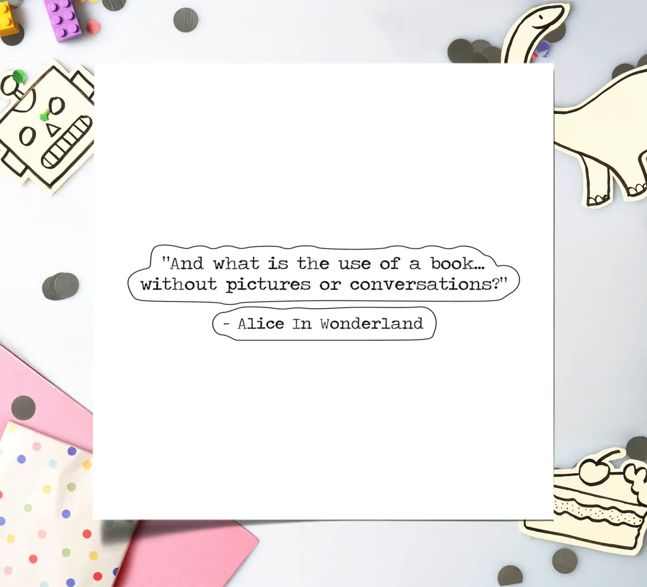 what is the use of a book without pictures Alice Wonderland sticker sheet by Summer Soul Co. - Quotes