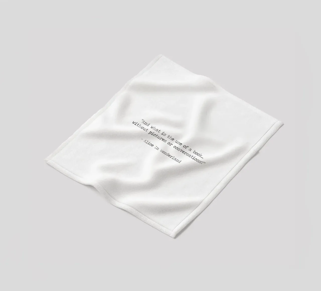 A cosa serve un libro senza immagini Alice Wonderland coperta in pile da Summer Soul Co. - Quotes