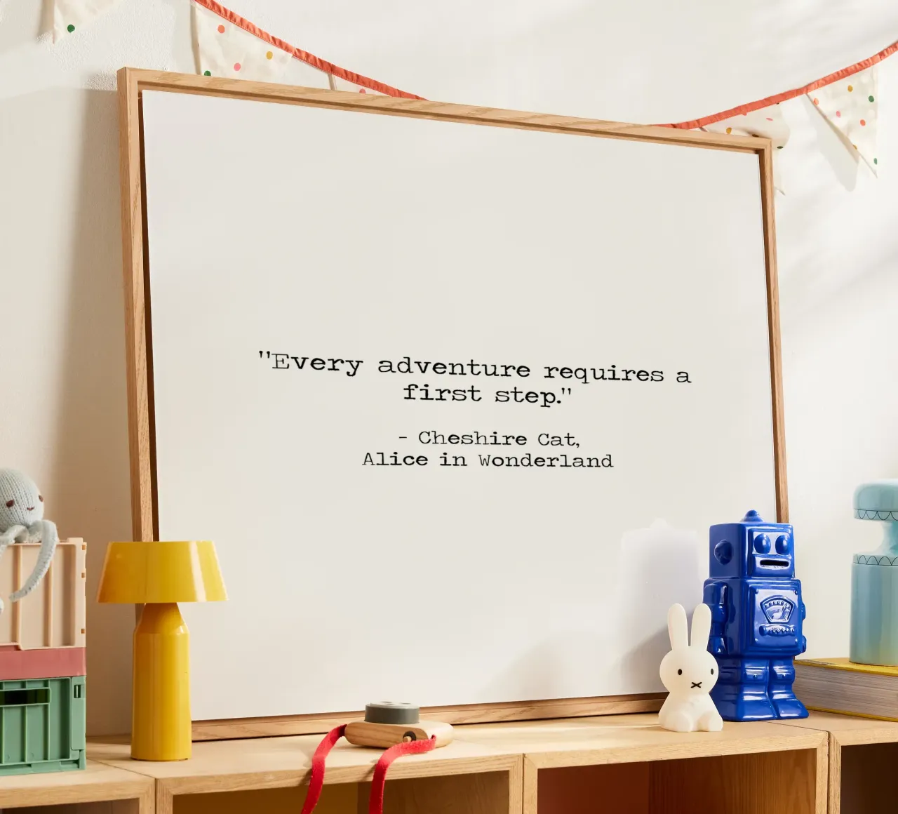 Every Adventure Requires a First Step - Alice in Wonderland acrylic glass by Summer Soul Co. - Quotes