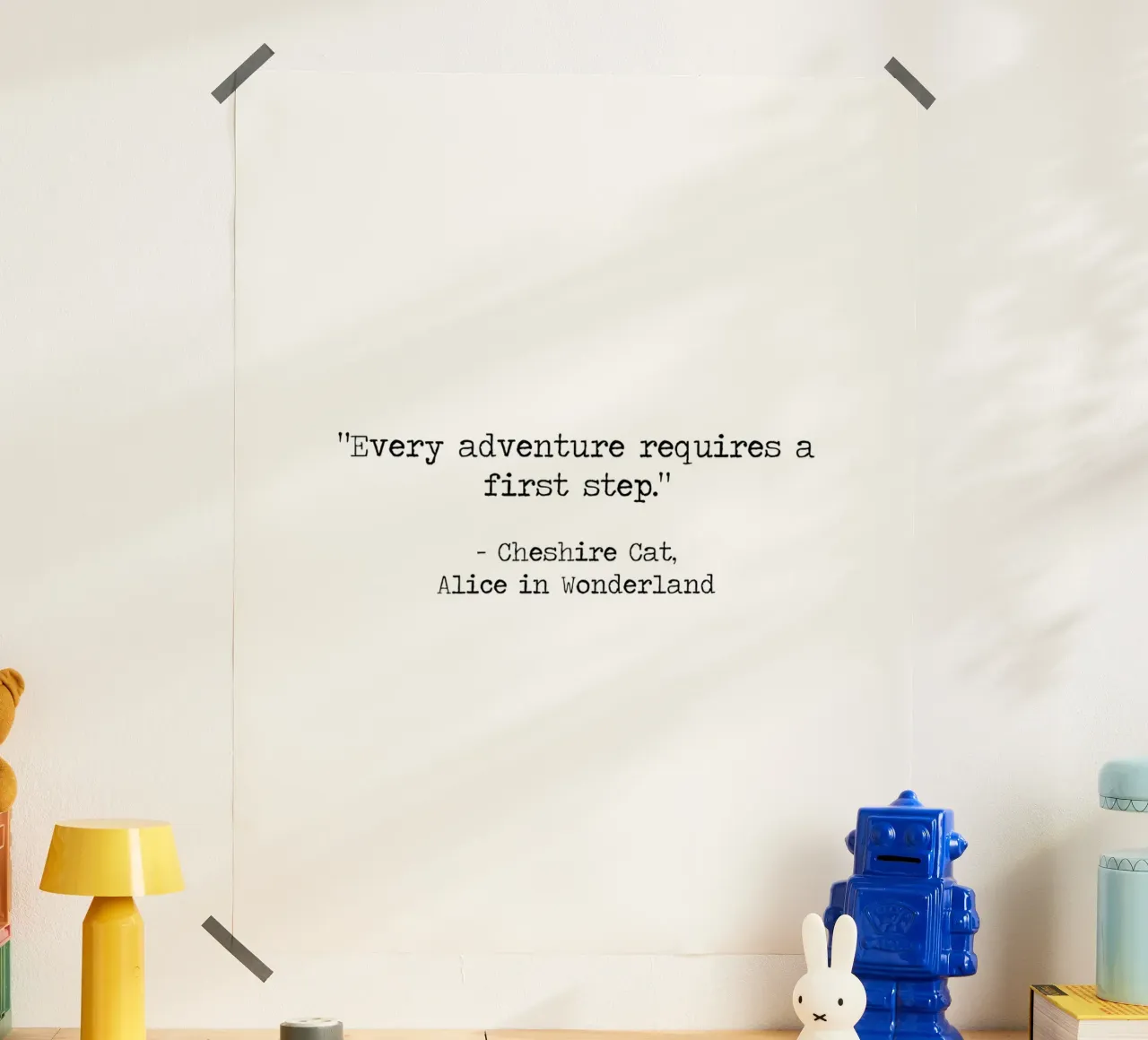Every Adventure Requires a First Step - Alice in Wonderland hahnemühle by Summer Soul Co. - Quotes