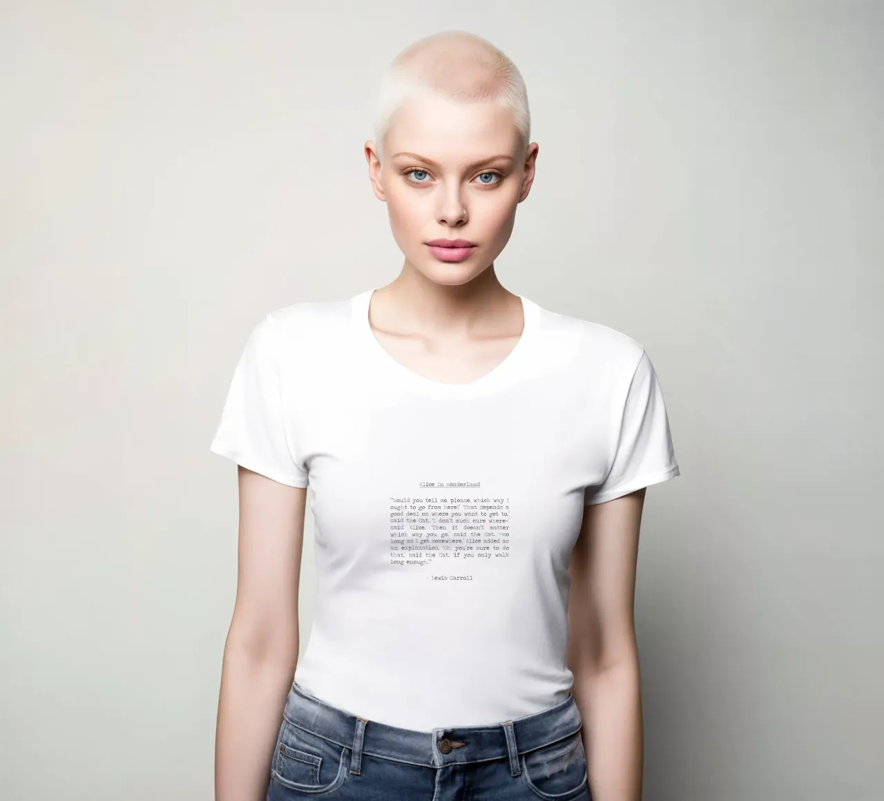 It doesn't matter which way you go Cheshire Cat Alice quote women's fitted t-shirt by Summer Soul Co. - Quotes