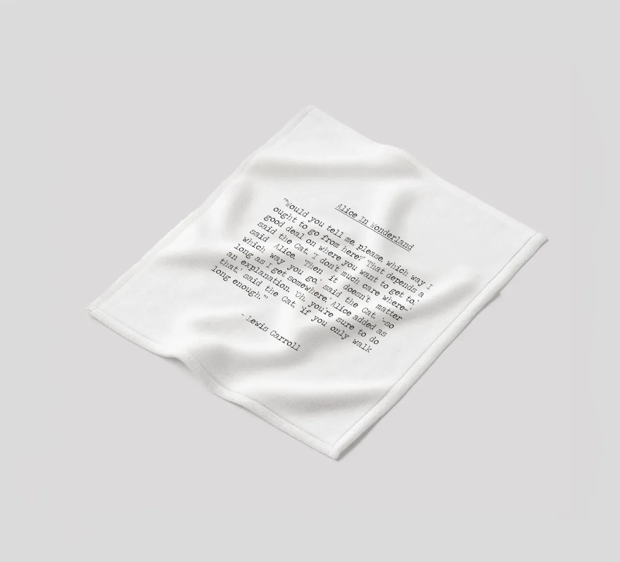 It doesn't matter which way you go Cheshire Cat Alice quote fleece blanket by Summer Soul Co. - Quotes