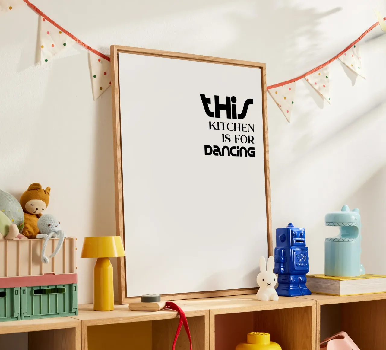 Questa cucina è per ballare Semplice tipografia minimalista plexiglass da YV TYPOGRAPHY