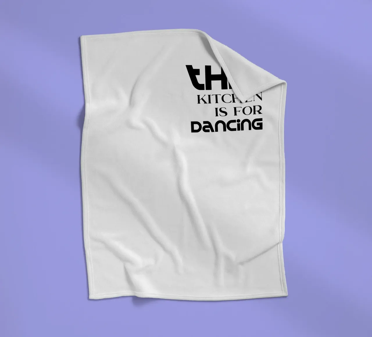 Questa cucina è per ballare Semplice tipografia minimalista coperta in pile da YV TYPOGRAPHY