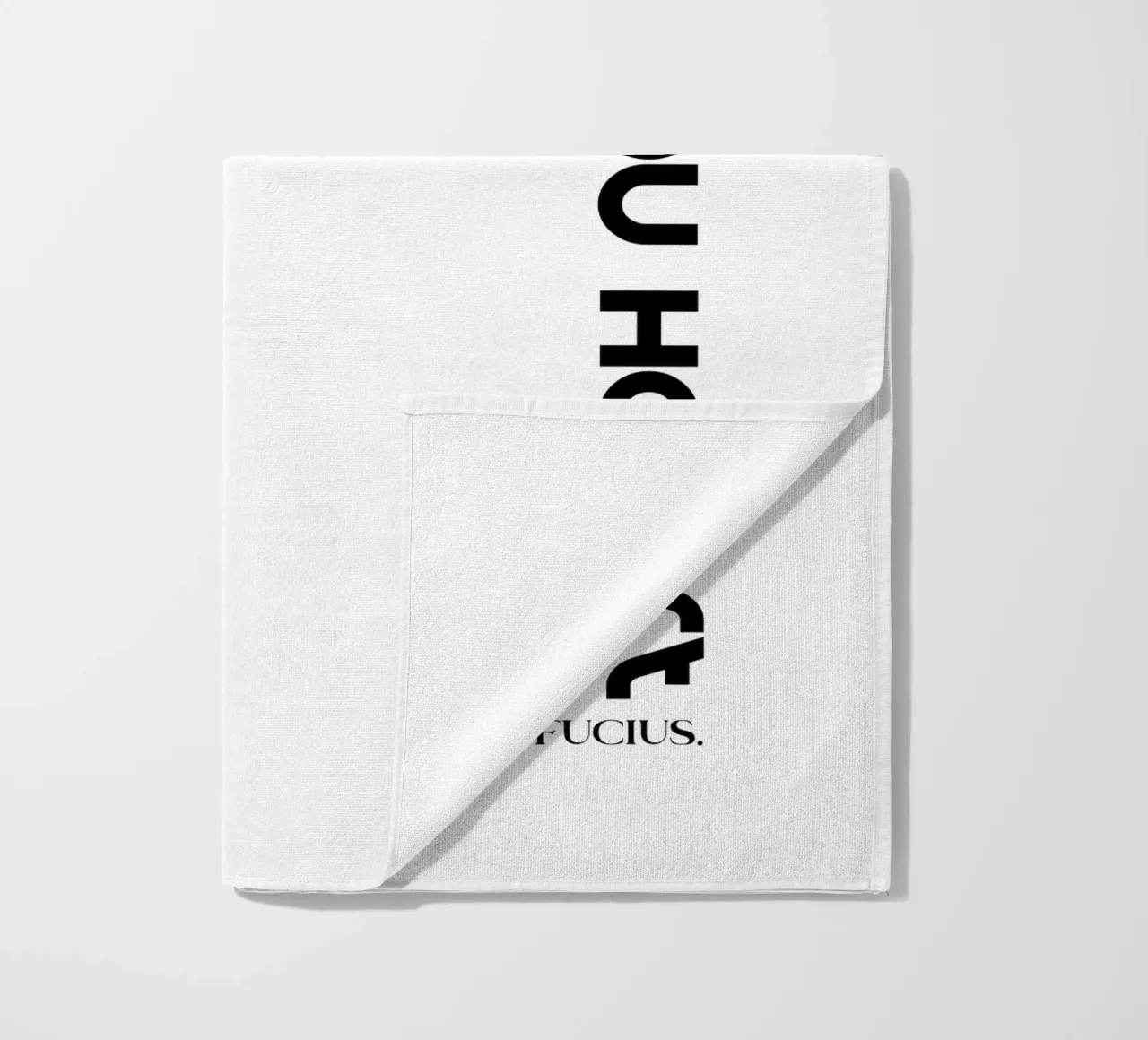 Go With All You Heart Modern Minimalist Typography beach towel by YV TYPOGRAPHY