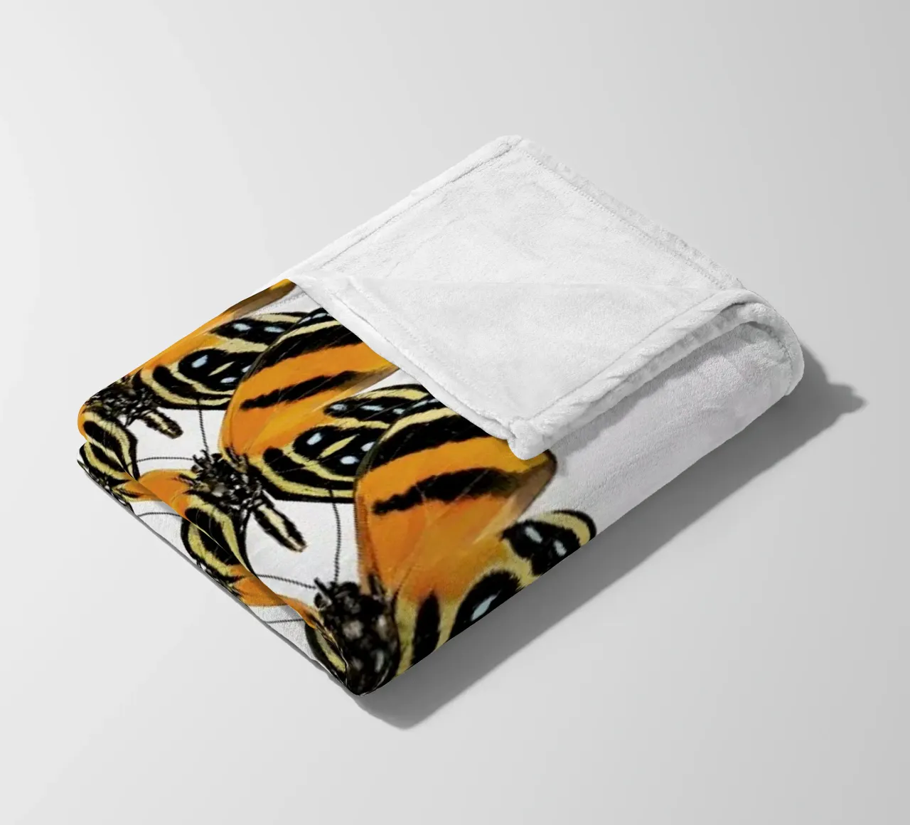 Butterfly fleece blanket by Curious Collections by Marielle Leenders